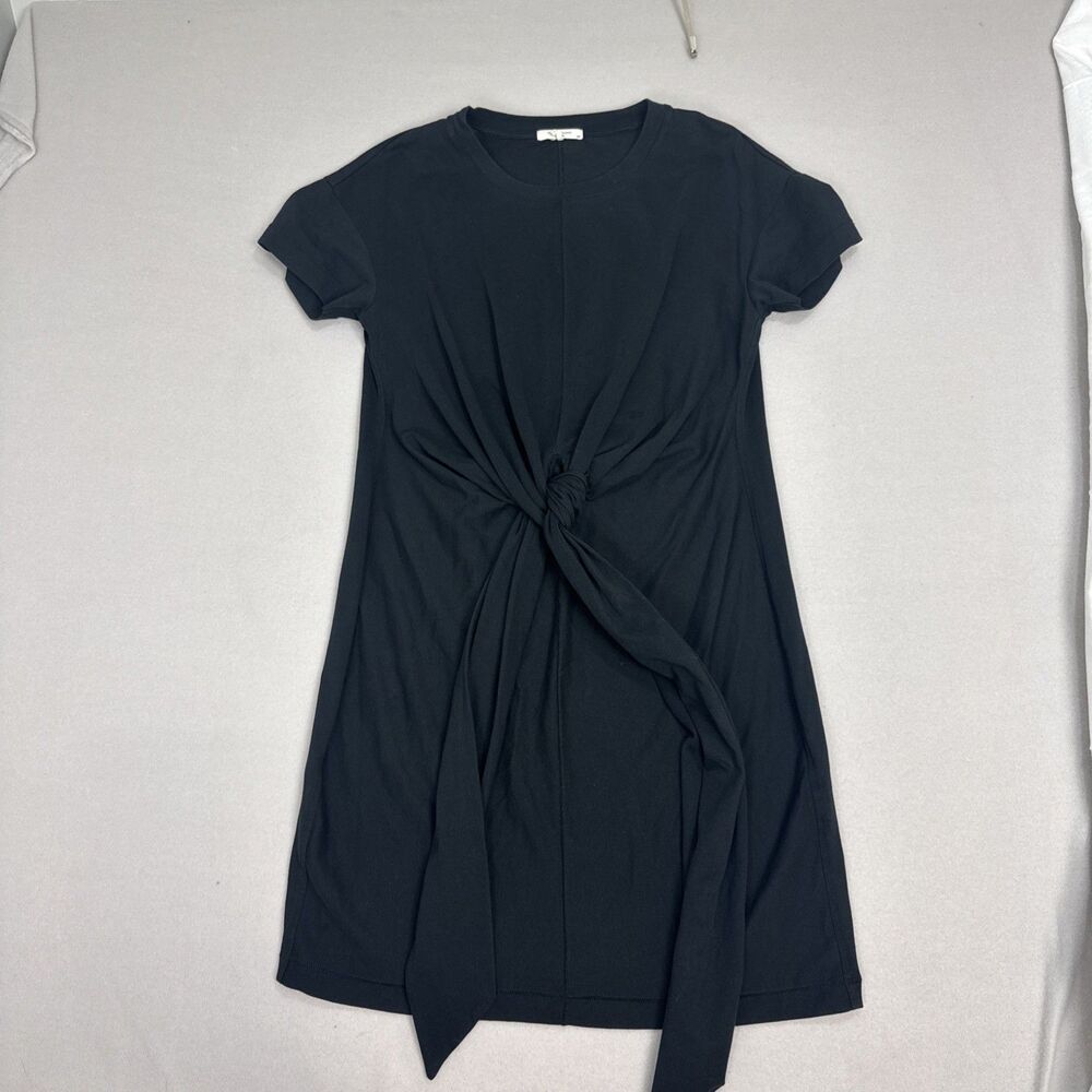 Rag &‎ Bone Women T Shirt Dress W/tie Waist Black Sz S